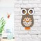 Sterling & Noble Indoor Owl Shaped Pendulum Analog Wall Clock